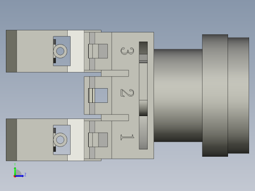 ZB5AA3C弹簧复位按钮头左视缩略图