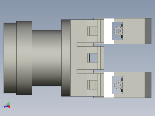 ZB5AA3C弹簧复位按钮头右视缩略图