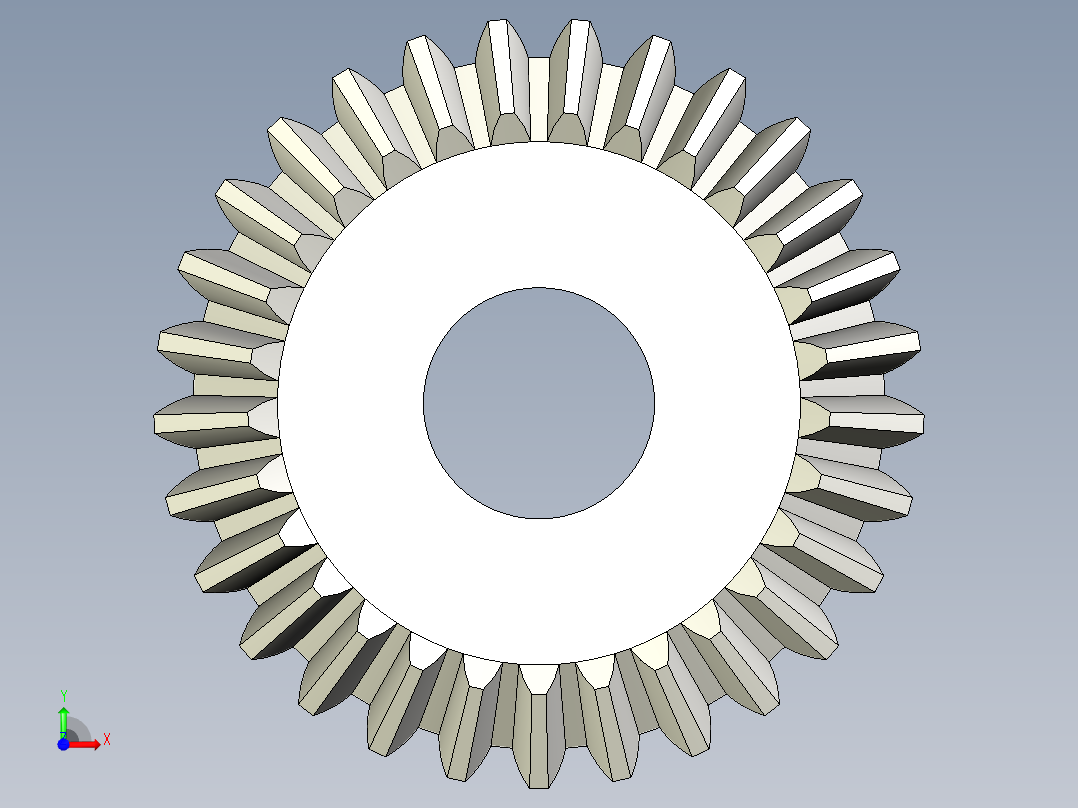 A0004050-29齿锥齿轮前视图