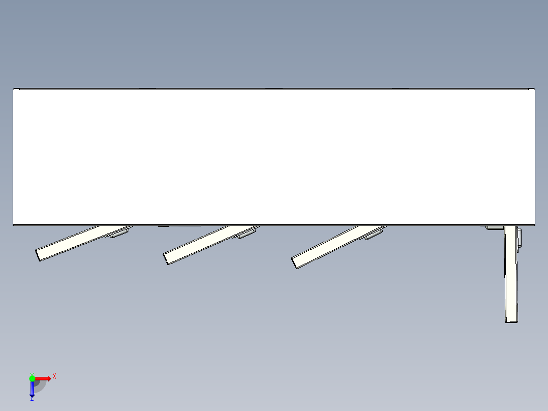 储物柜钣金柜俯视图