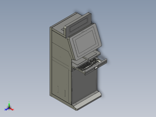 触控屏工控一体机柜外壳机箱