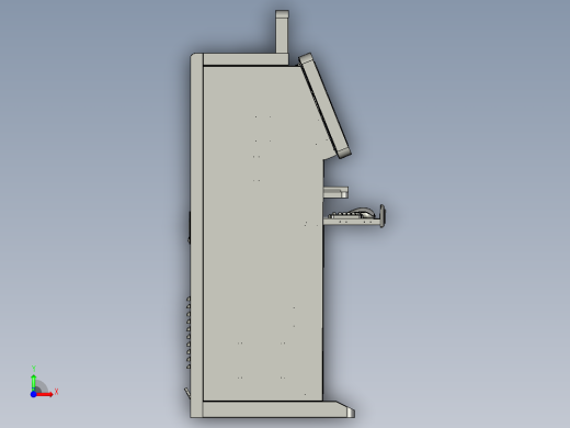 触控屏工控一体机柜外壳机箱前视缩略图