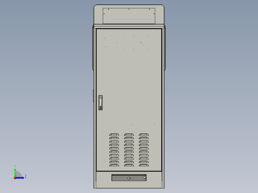触控屏工控一体机柜外壳机箱左视缩略图