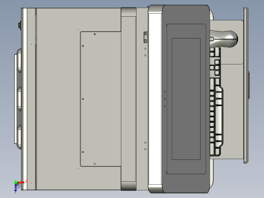 触控屏工控一体机柜外壳机箱俯视缩略图