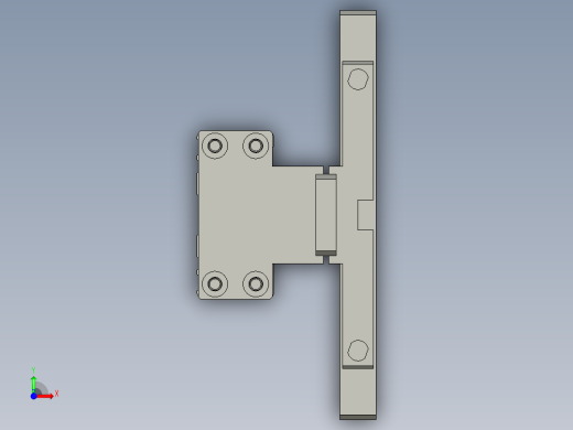 B侧面夹紧组件2OM前视缩略图