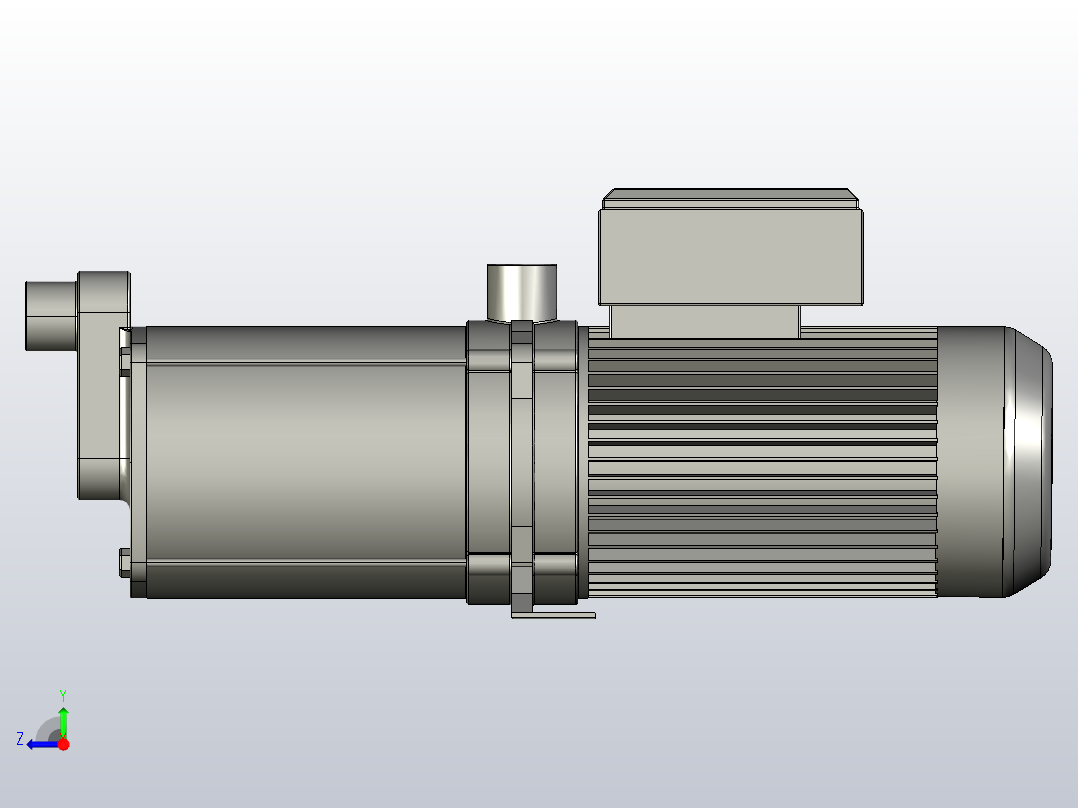 BM系列卧式多级离心泵[BM2-9X6]右视图