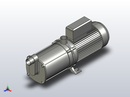BM系列卧式多级离心泵[BM2-9X6]正等轴测缩略图