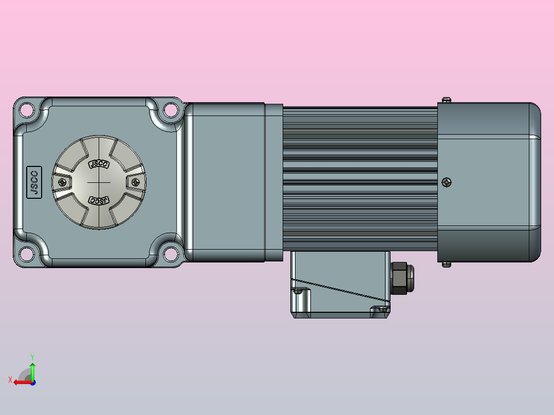 变频减速电机f370rc-R后视图
