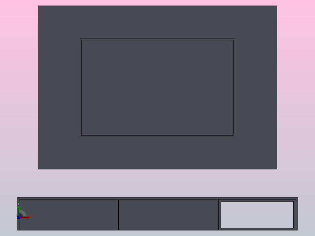 电视柜 2主视图