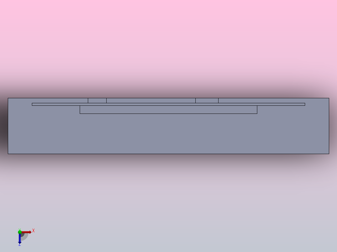 电视柜 2俯视图