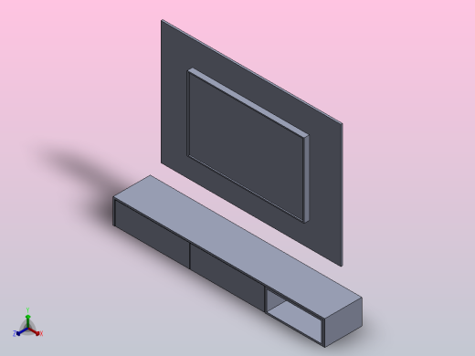 电视柜 2正等轴测缩略图