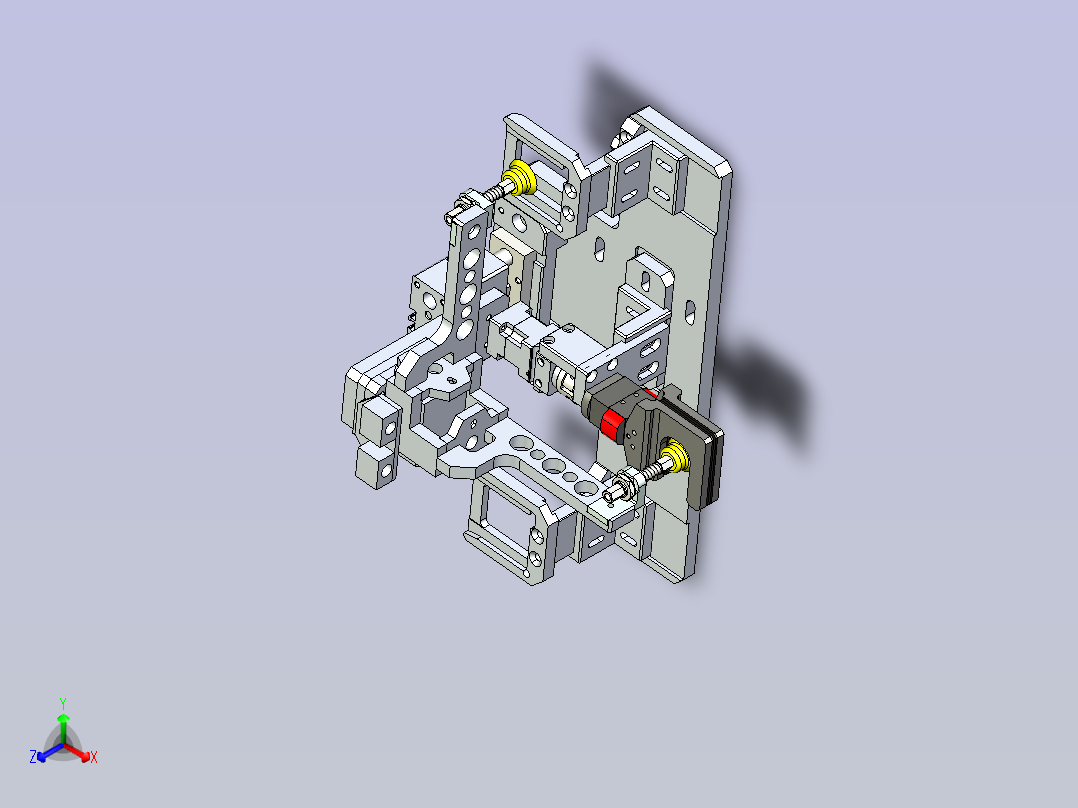 旋转真空往复循环取料机构设计主视图