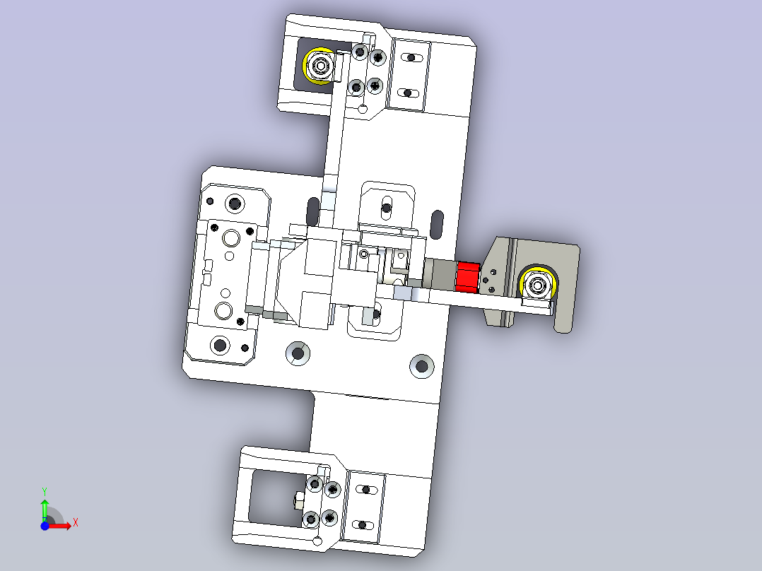 旋转真空往复循环取料机构设计前视图