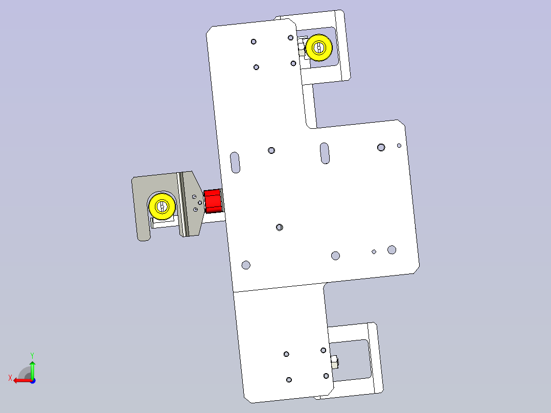 旋转真空往复循环取料机构设计后视图