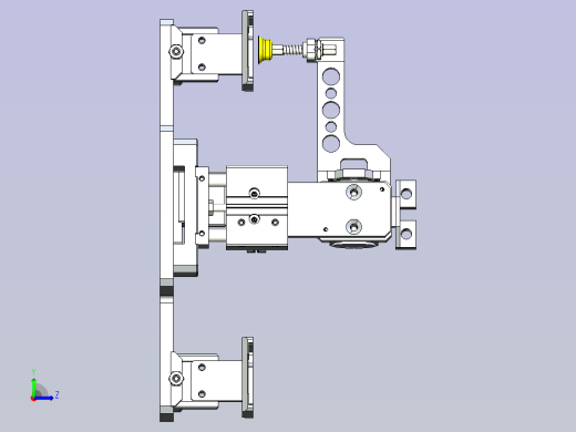 旋转真空往复循环取料机构设计左视缩略图