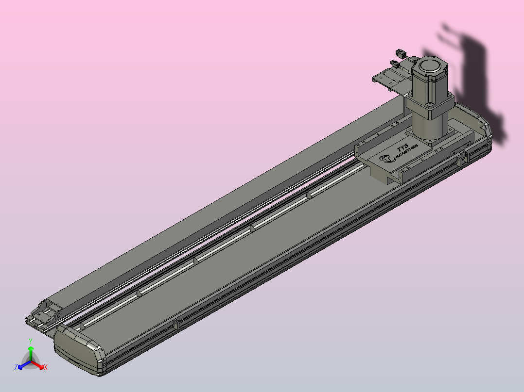 TM17-L3-1000-BC-T750W-C4-MB-3M齿轮齿条型TM17主视图