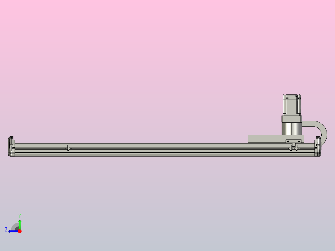 TM17-L3-1000-BC-T750W-C4-MB-3M齿轮齿条型TM17右视图