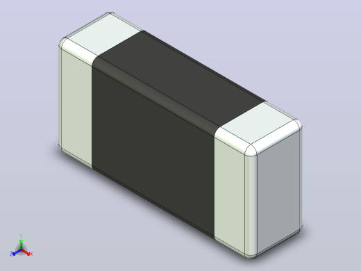 87x 片式电阻器封装 （SMD）RESC1608X45N正等轴测缩略图