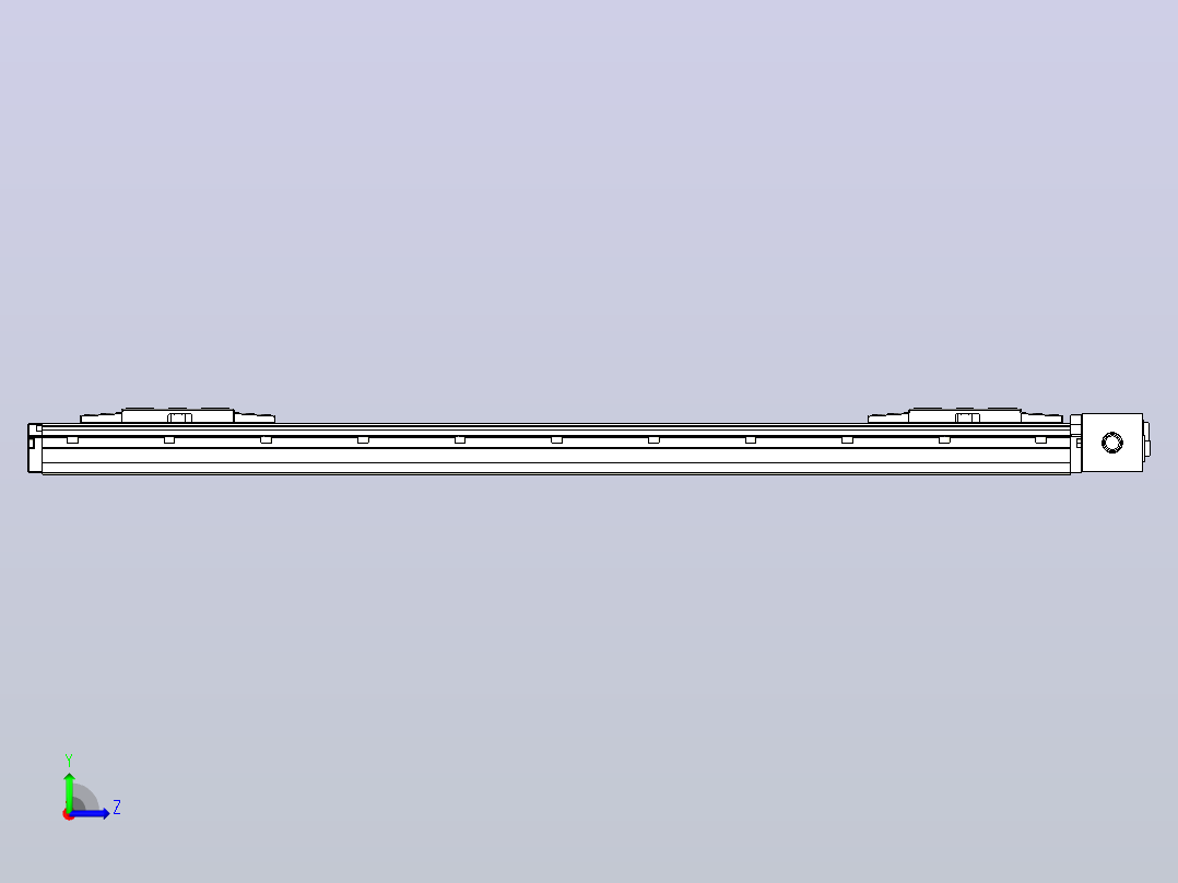 皮带直线轴双滑块型TPA-GCBS-120-P70-L300-DL-M20-N3左视图