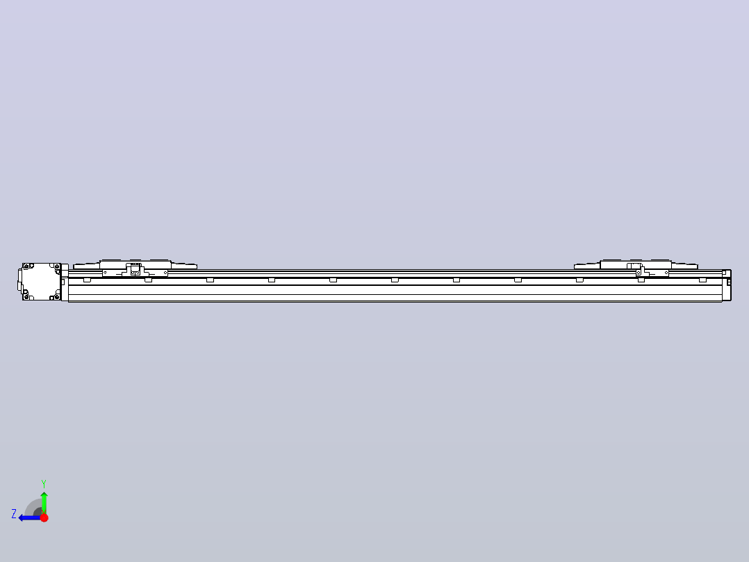 皮带直线轴双滑块型TPA-GCBS-120-P70-L300-DL-M20-N3右视图