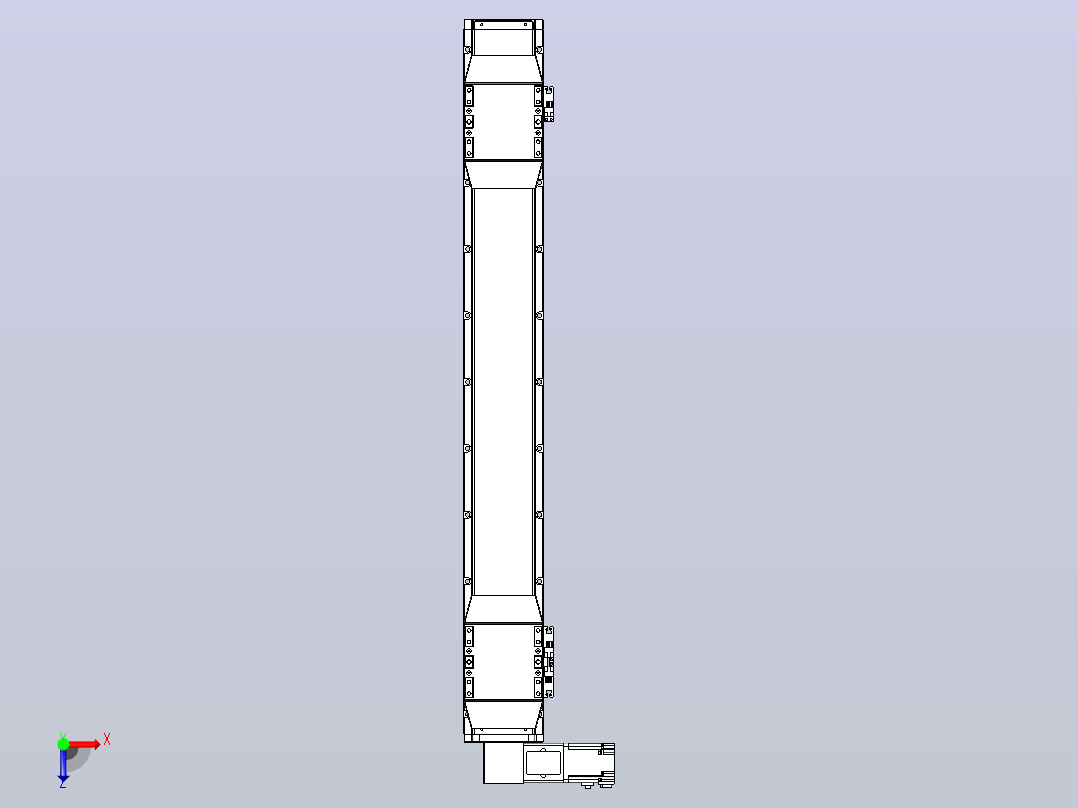 皮带直线轴双滑块型TPA-GCBS-120-P70-L300-DL-M20-N3俯视图