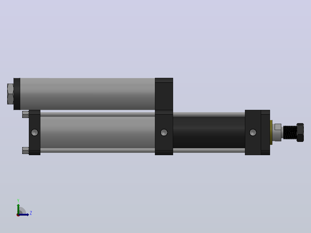 MPT-3T系列标准型[MPT-63-100-20-3T-M2-S1-90°]左视图
