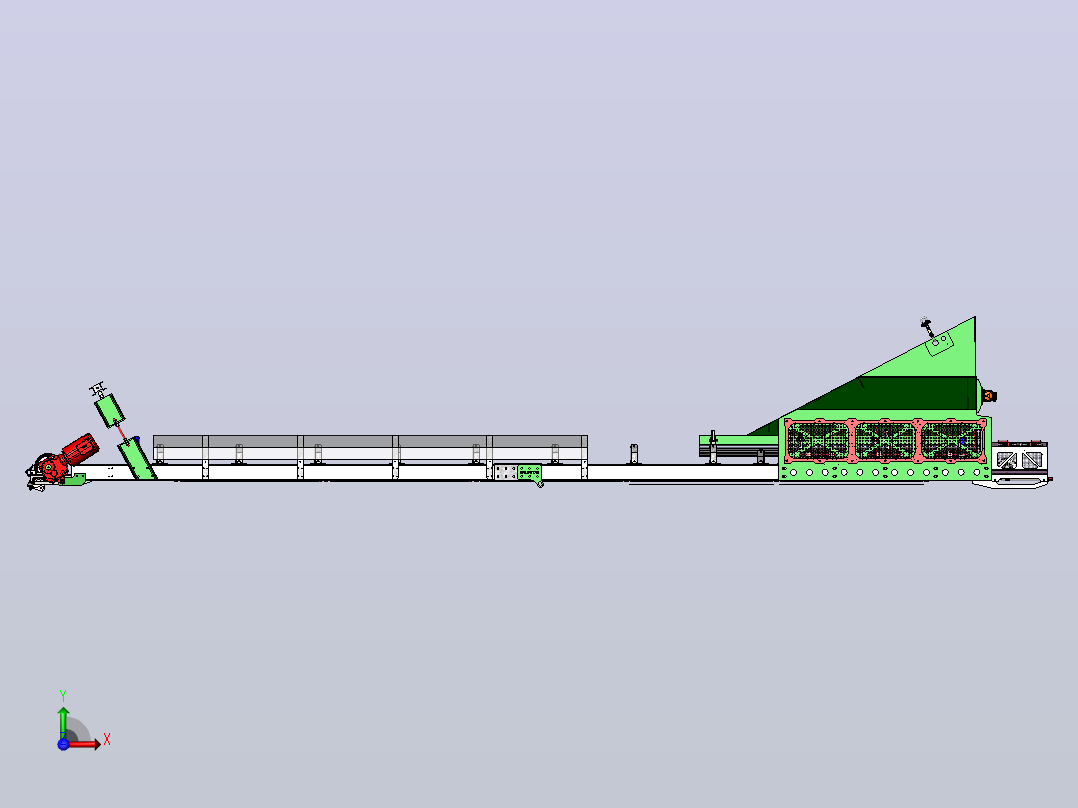 MOB-60型带式输送机前视图