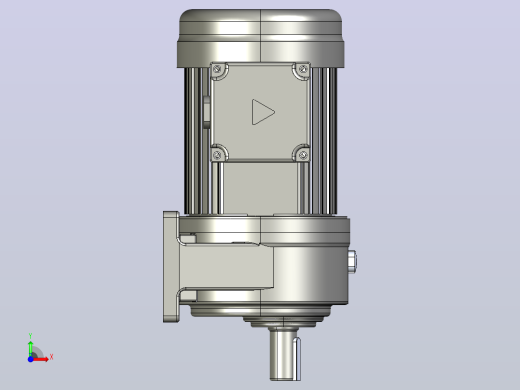 0.2KW-CH型卧式三相铝毂（刹车）马达减速机_CH22-200前视缩略图