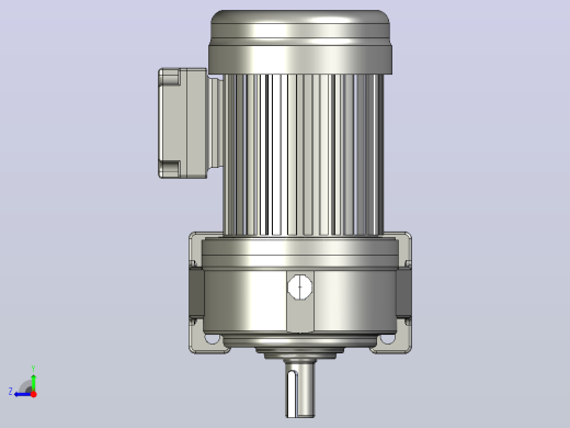0.2KW-CH型卧式三相铝毂（刹车）马达减速机_CH22-200右视缩略图