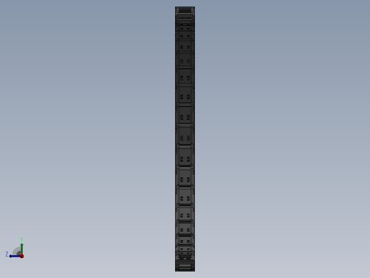 弯曲半径250内高25两侧打开型DB封闭式拖链_DMD25CDBA-25-25-250R-35右视缩略图