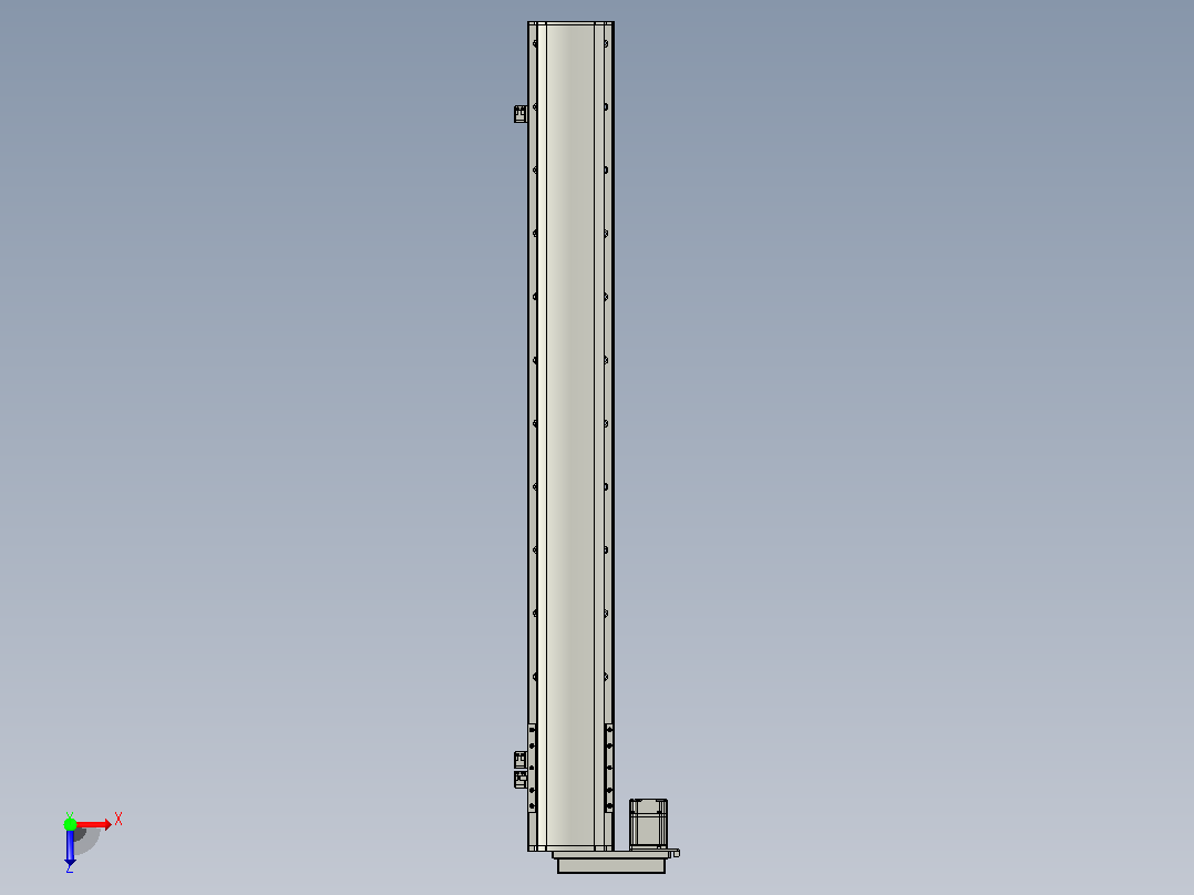 MT136BS半封闭丝杆滑台[MT136BS.L#.1050.BL.P40.C3]俯视图