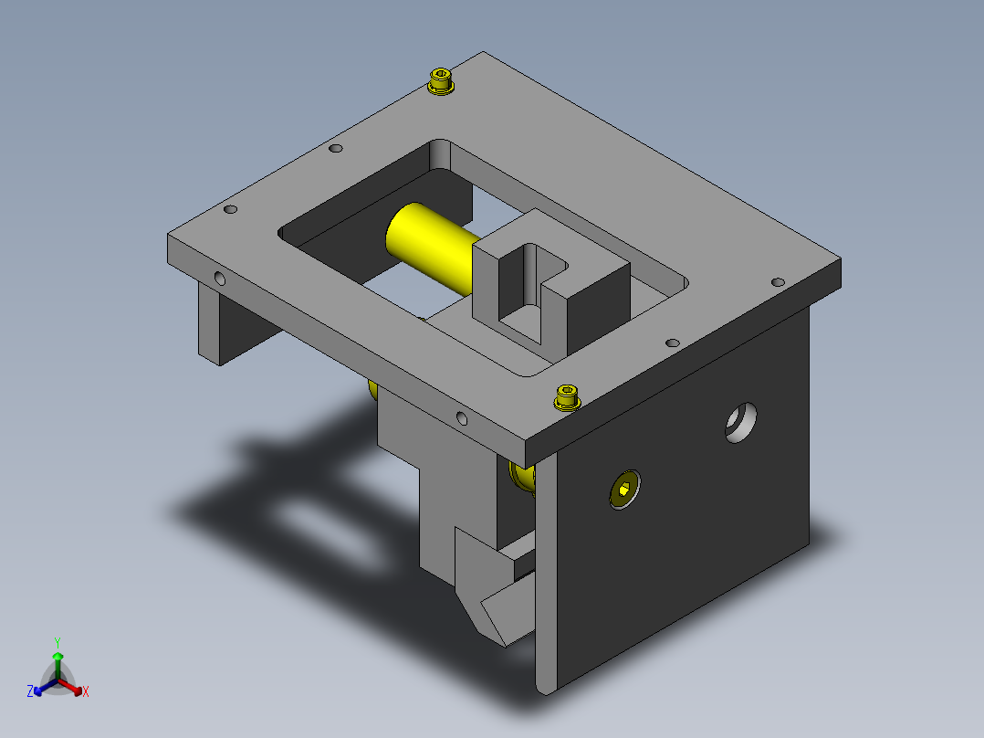 圆柱形工件夹具正等轴测图