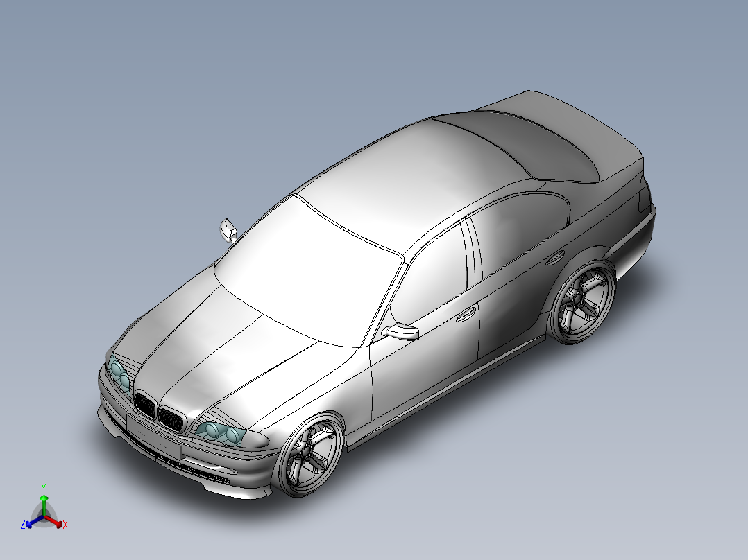 宝马325（BMW）正等轴测图