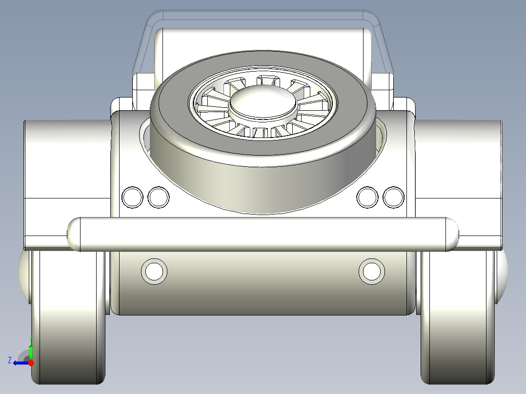 Inventor 汽车模型右视图
