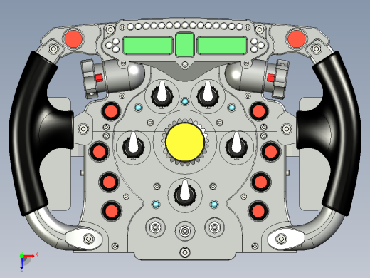 F1模拟赛车方程式方向盘俯视缩略图