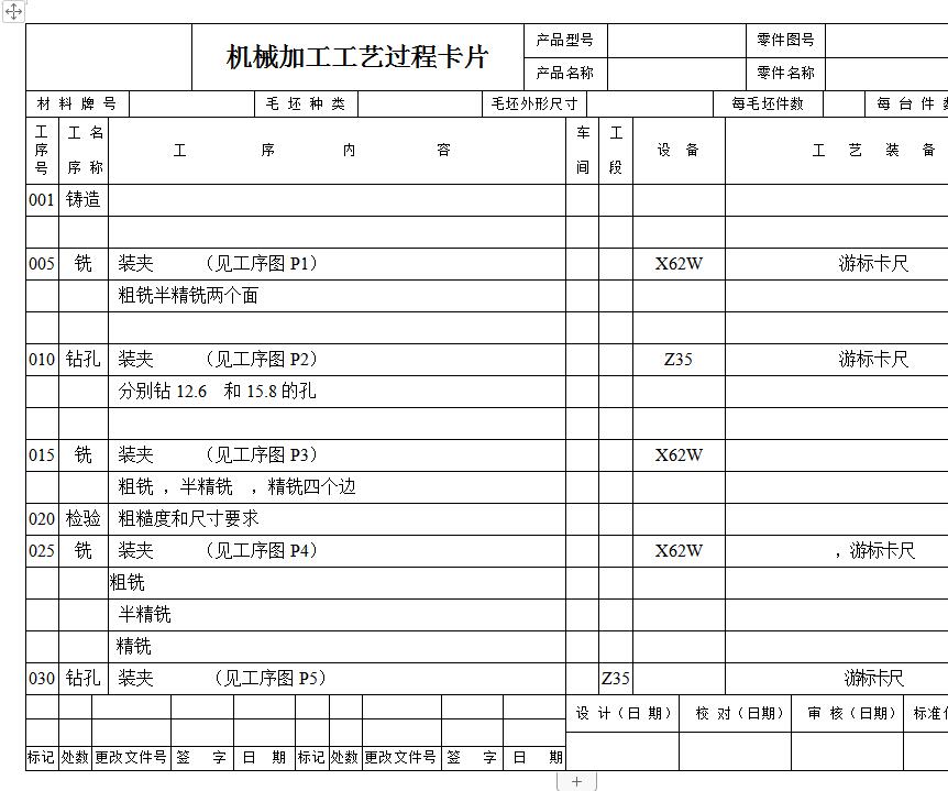 拨叉零件工艺规程及刀具量具夹具设计含CAD图纸说明文档参考