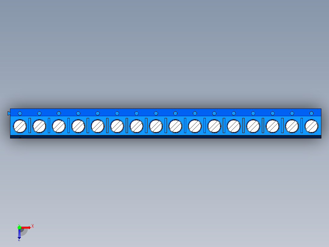 DEGSON DG306 系列 5.0 接线端子-DG306-5.0-16P-12-00AH俯视图