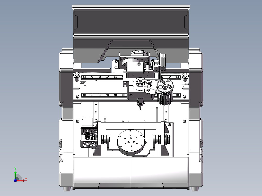 389数控CNC机床5轴前视图