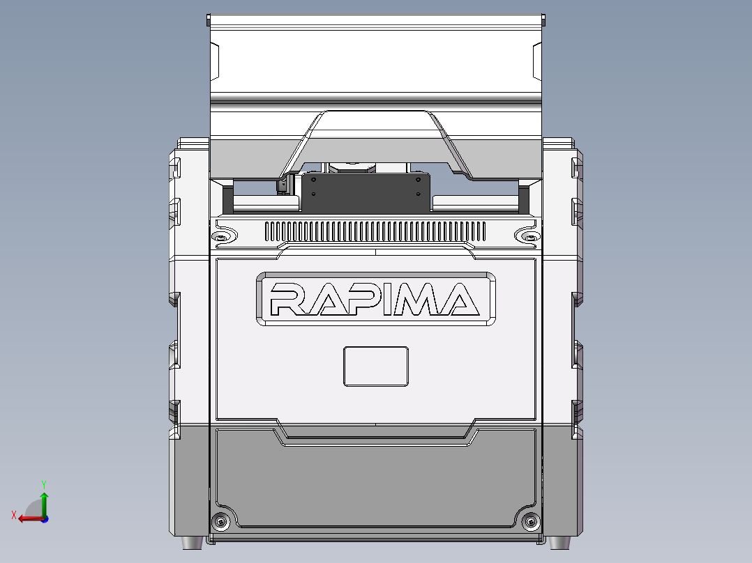 389数控CNC机床5轴后视图