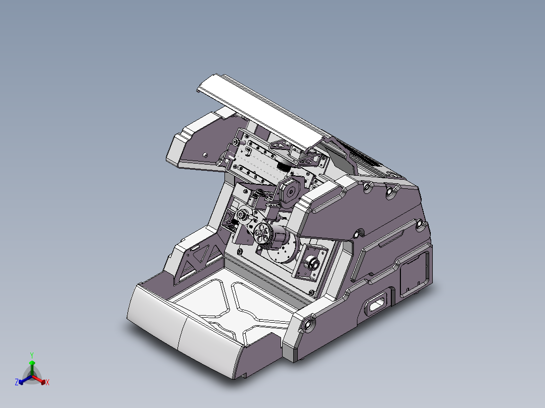 389数控CNC机床5轴正等轴测图