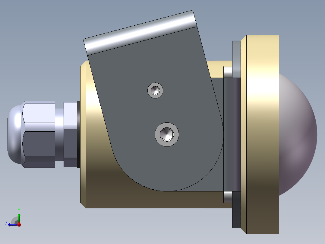 圆形摄像头右视图