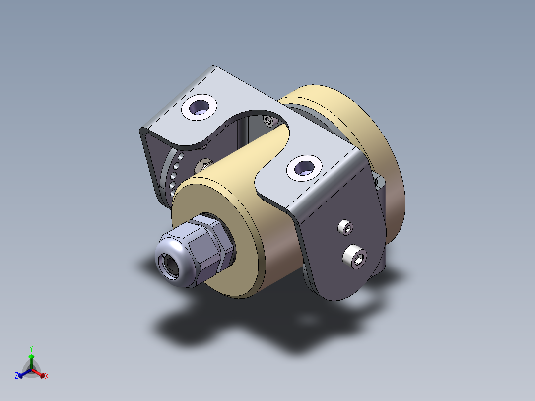 圆形摄像头正等轴测图