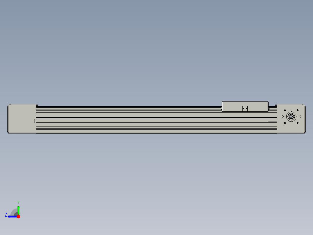 威洛博直线电机模组EB6-L140-S500-光轴右视图