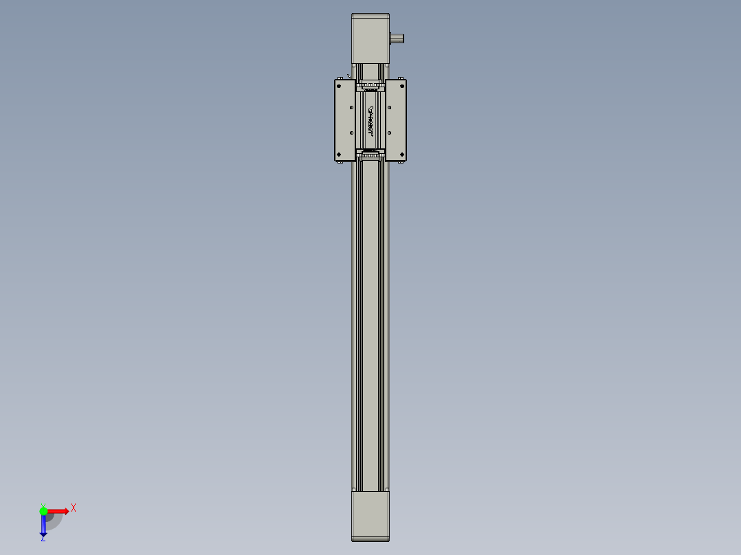 威洛博直线电机模组EB6-L140-S500-光轴俯视图