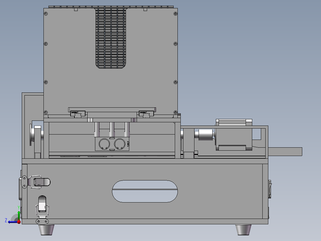 电子元件自动上料机右视图