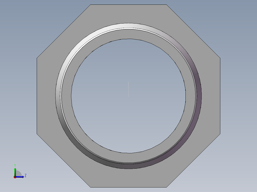 水管接头-有边 [DN40X39.5]左视图
