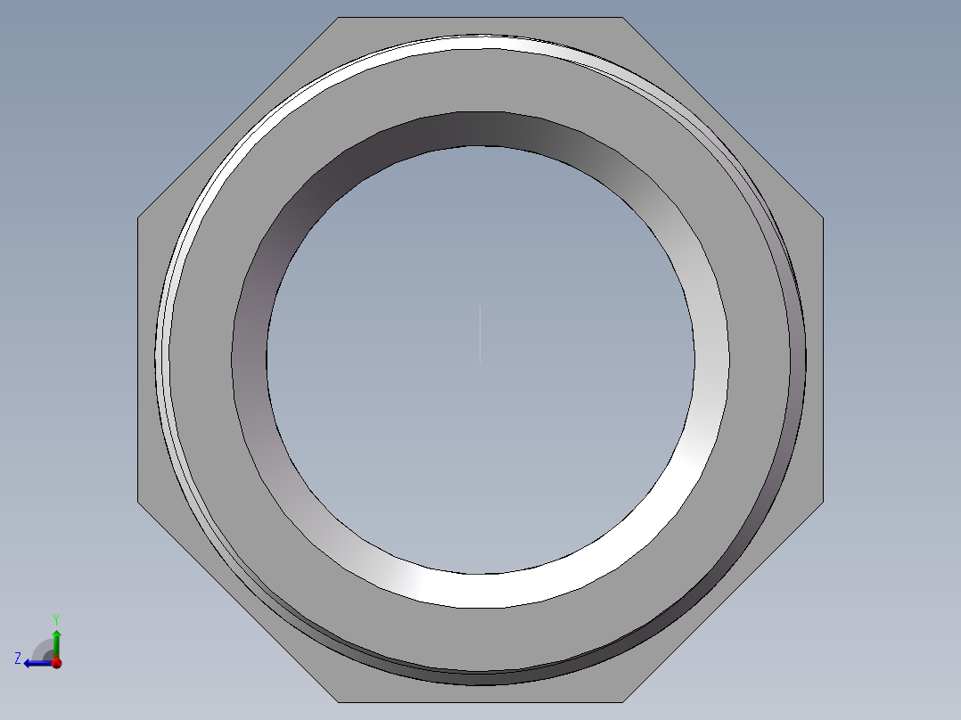 水管接头-有边 [DN40X39.5]右视图