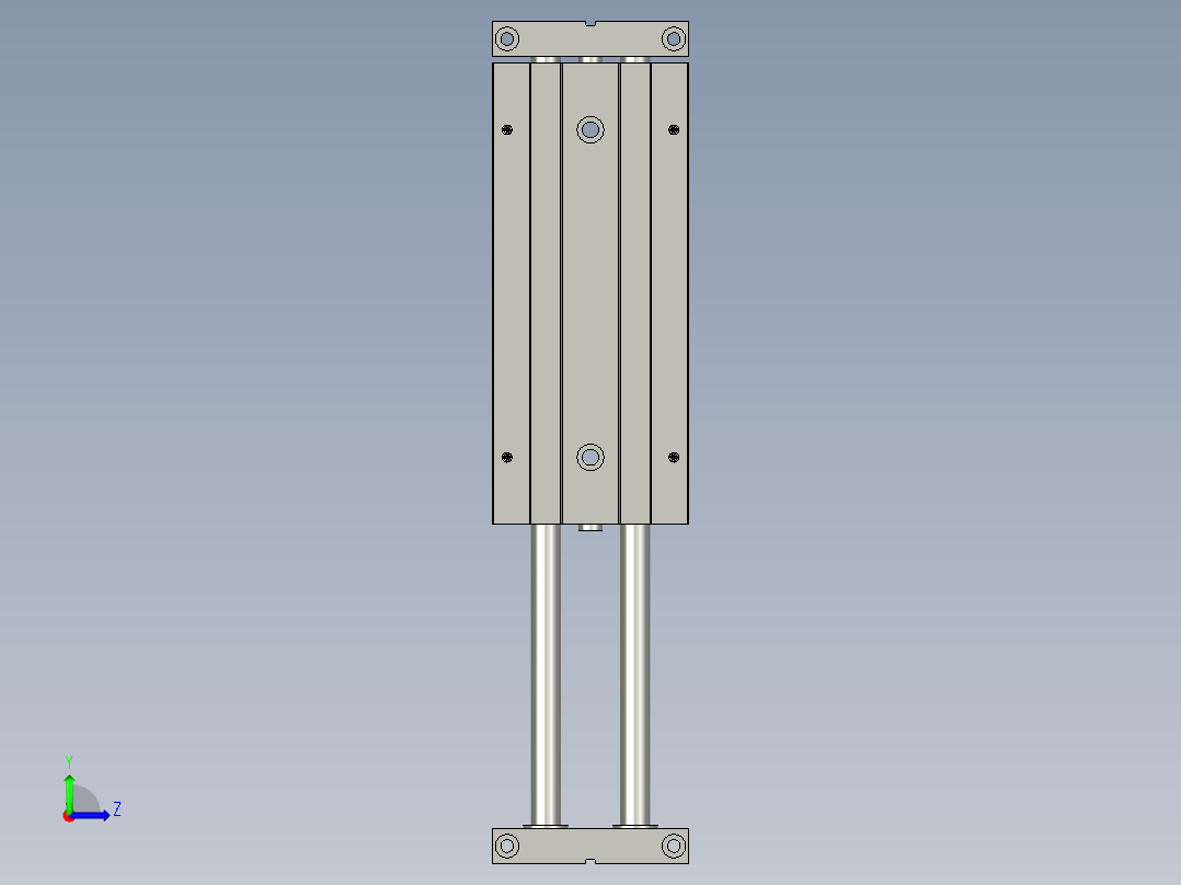 BLOCK 滑台缸左视图