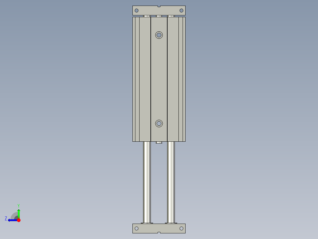 BLOCK 滑台缸右视图