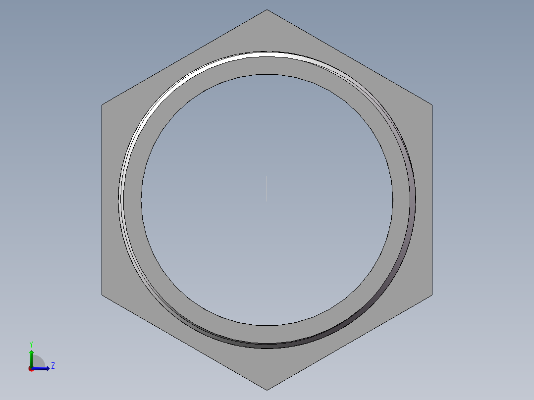 转接头-内外丝等径 DN50左视图